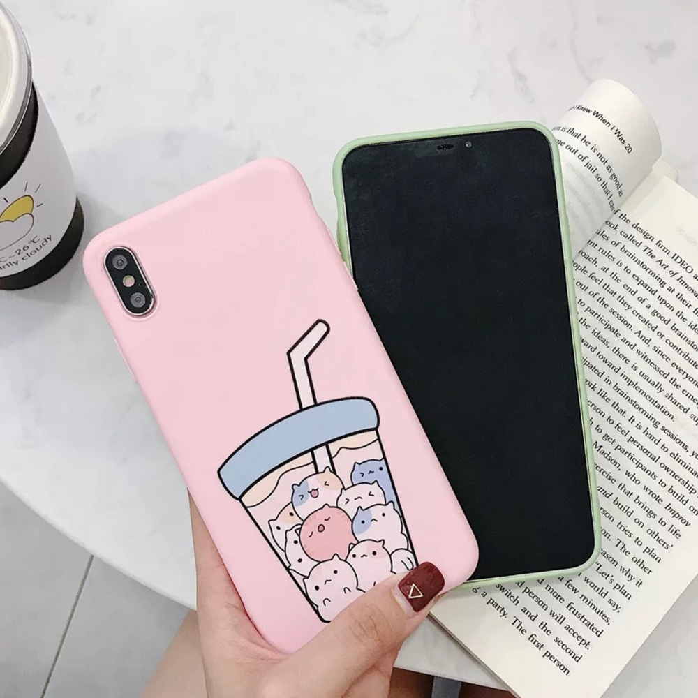 NEW Pink Kitty iPhone Case